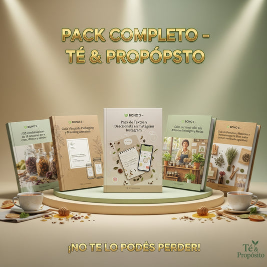 Té & Propósito – Aprendé a crear +100 tés artesanales y lanzá tu microemprendimiento en 21 días